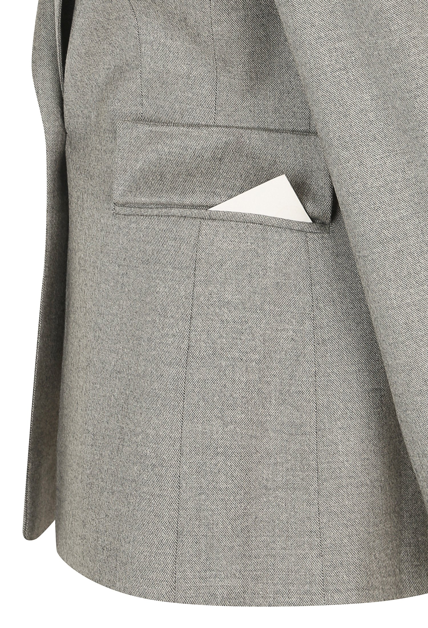 울 싱글 테일러드 재킷 (GREY)