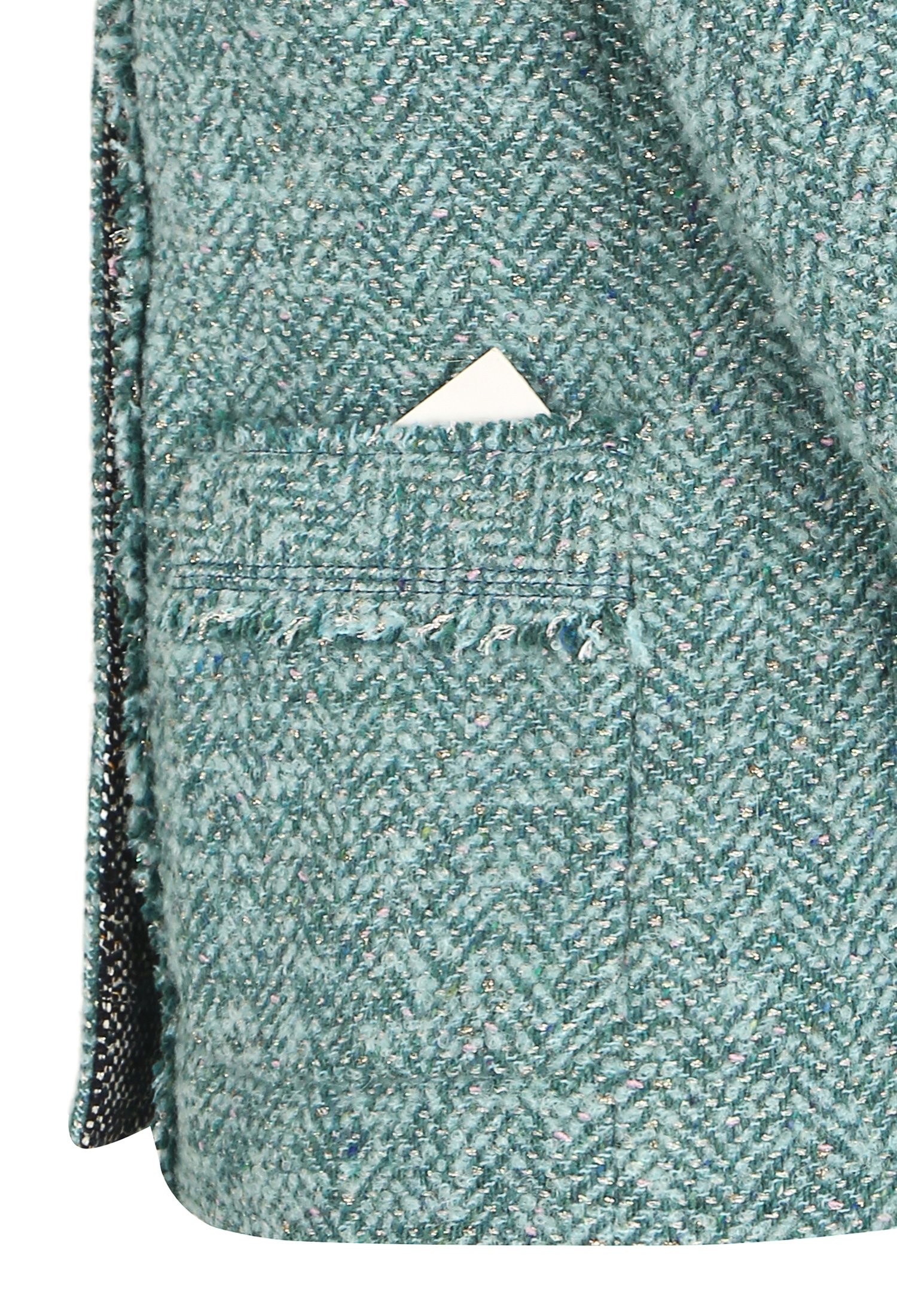 알파카 부클레 트위드 재킷 (GREEN)