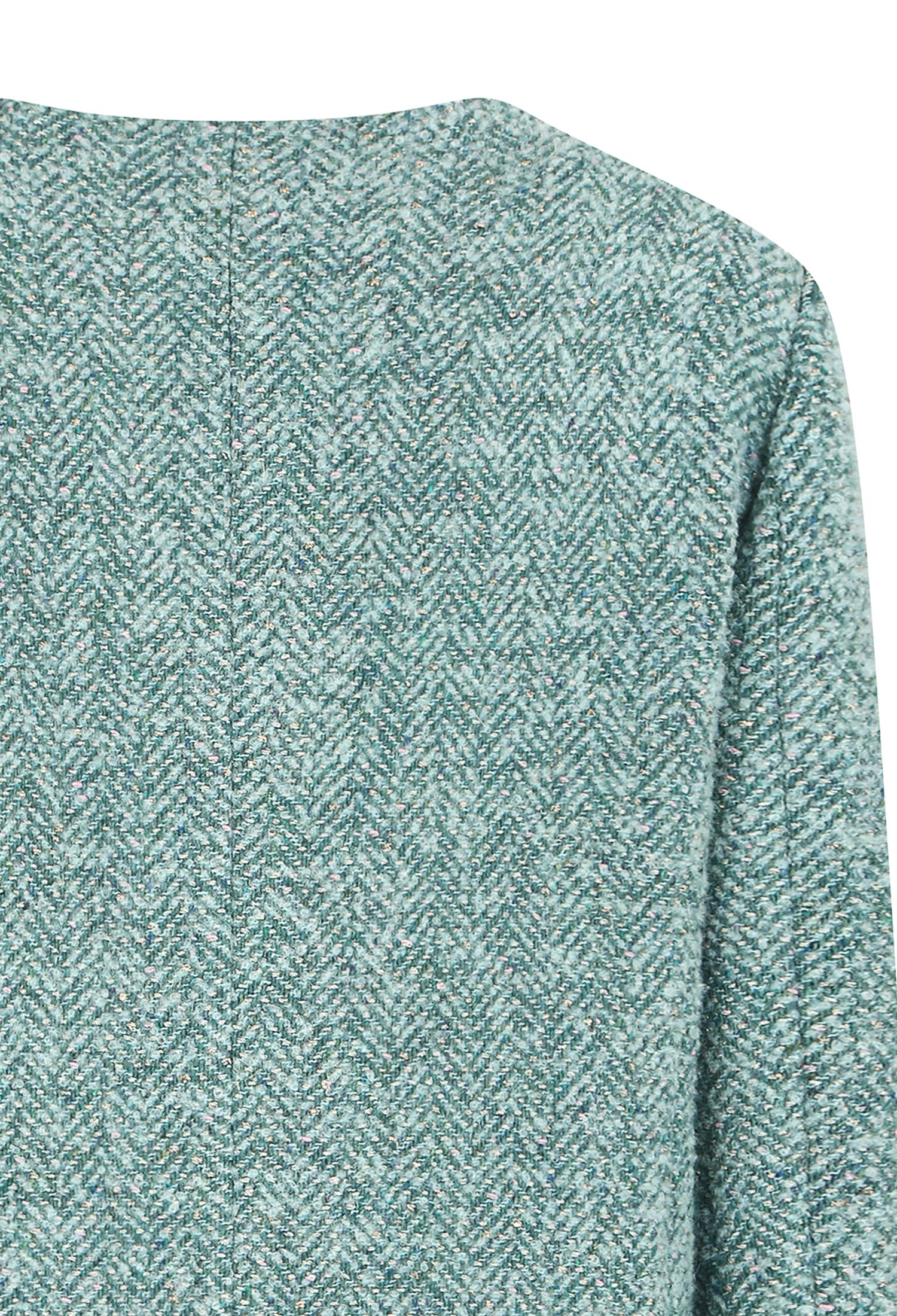 알파카 부클레 트위드 재킷 (GREEN)