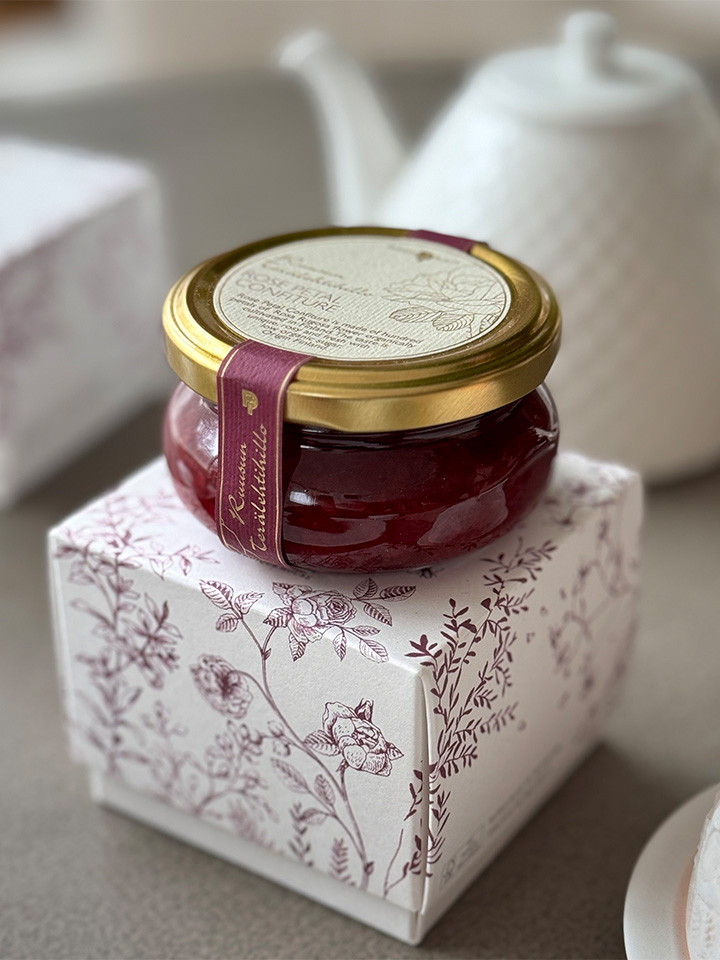 천연 장미 꽃잎 100장으로 만든 장미잼