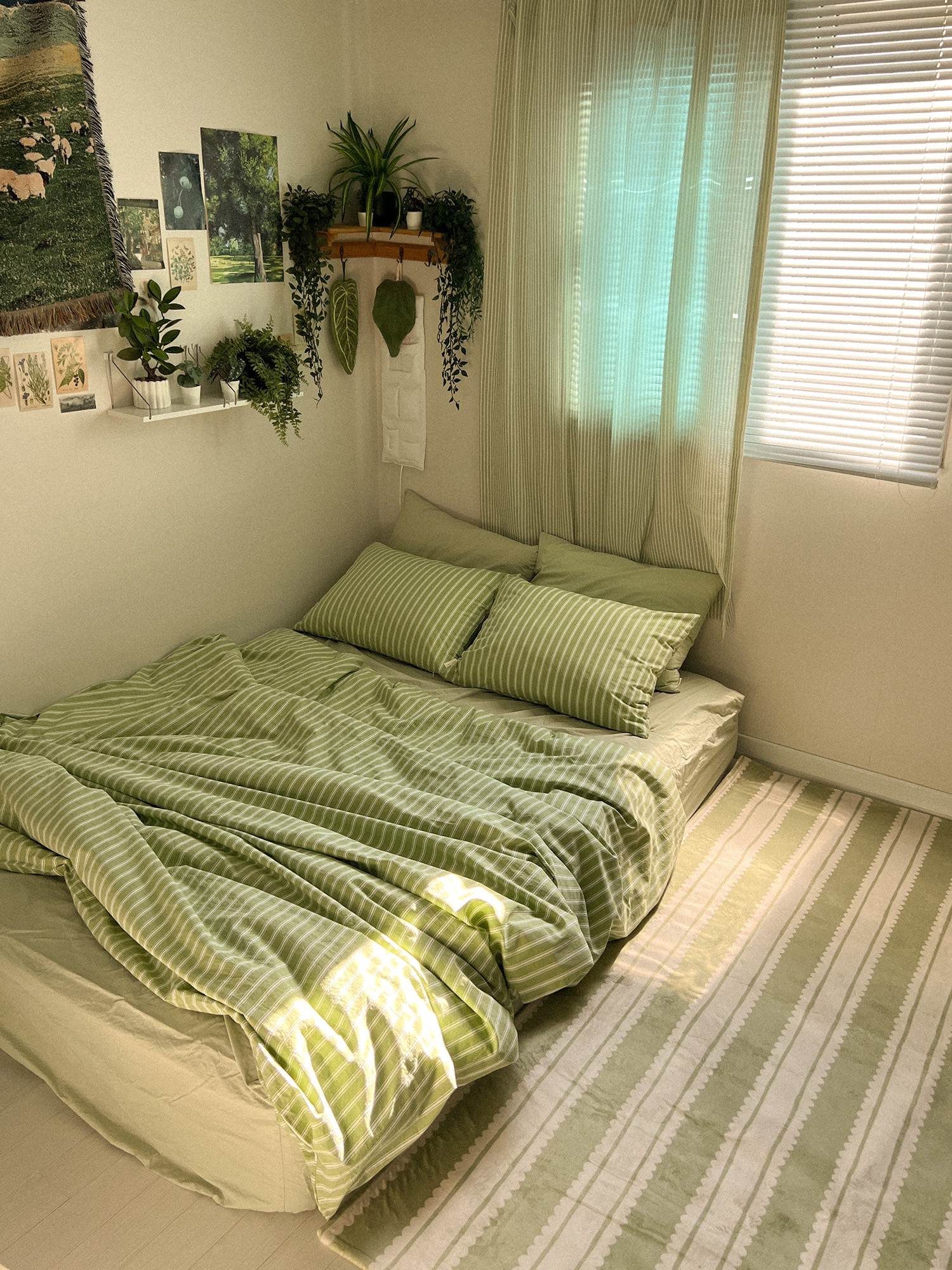 봄을 담은 말차 인테리어