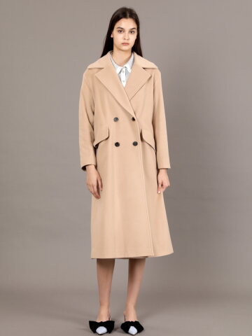 Wool Double Long Coat_BEIGE 울 더블 롱코트_베이지