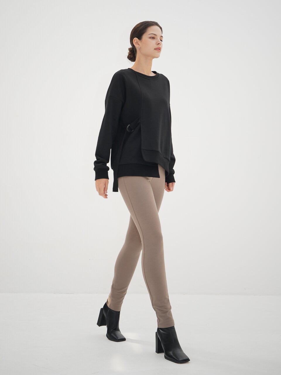 Ponte Legging Pants_D.Beige
