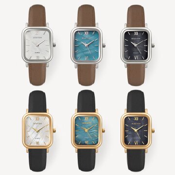 [PRE ORDER] 럼튼 자개 시계 하버 여성 가죽 손목 시계