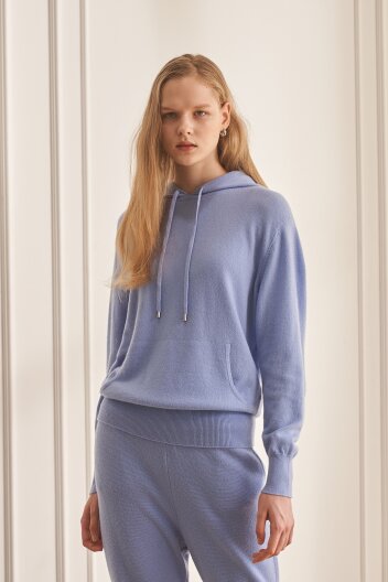 [칼레이트] 캐시미어 100 후드 탑 