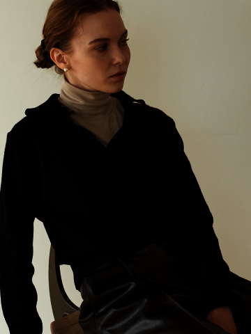 CAHSMERE MIDNIGHT KNIT BLACK