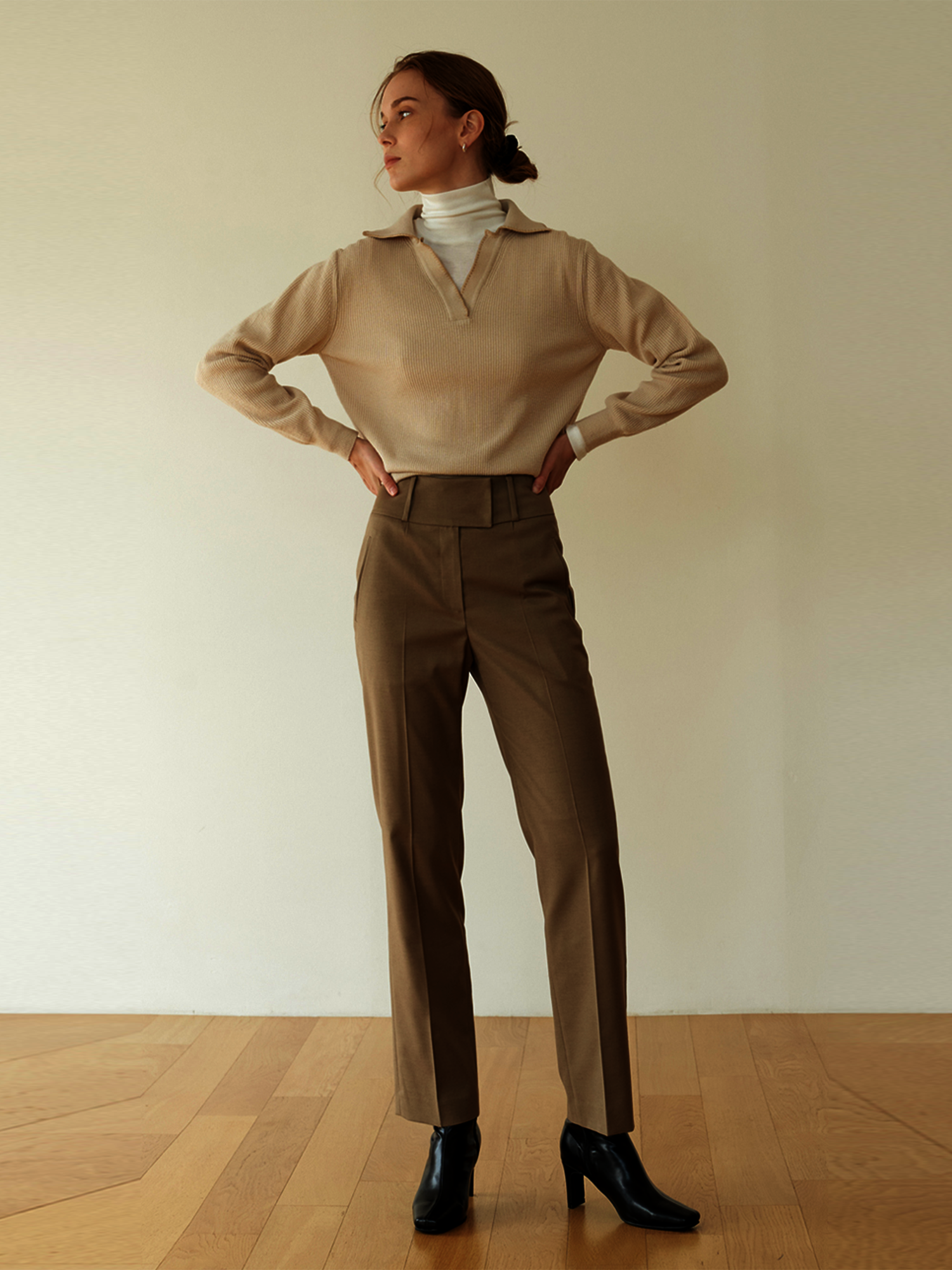 WOOL CLASSIC TAPERD PANTS