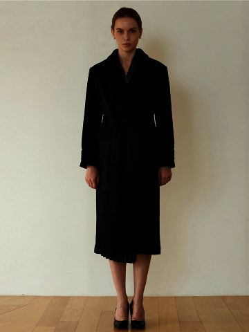 JUST WOOL BLACK COAT