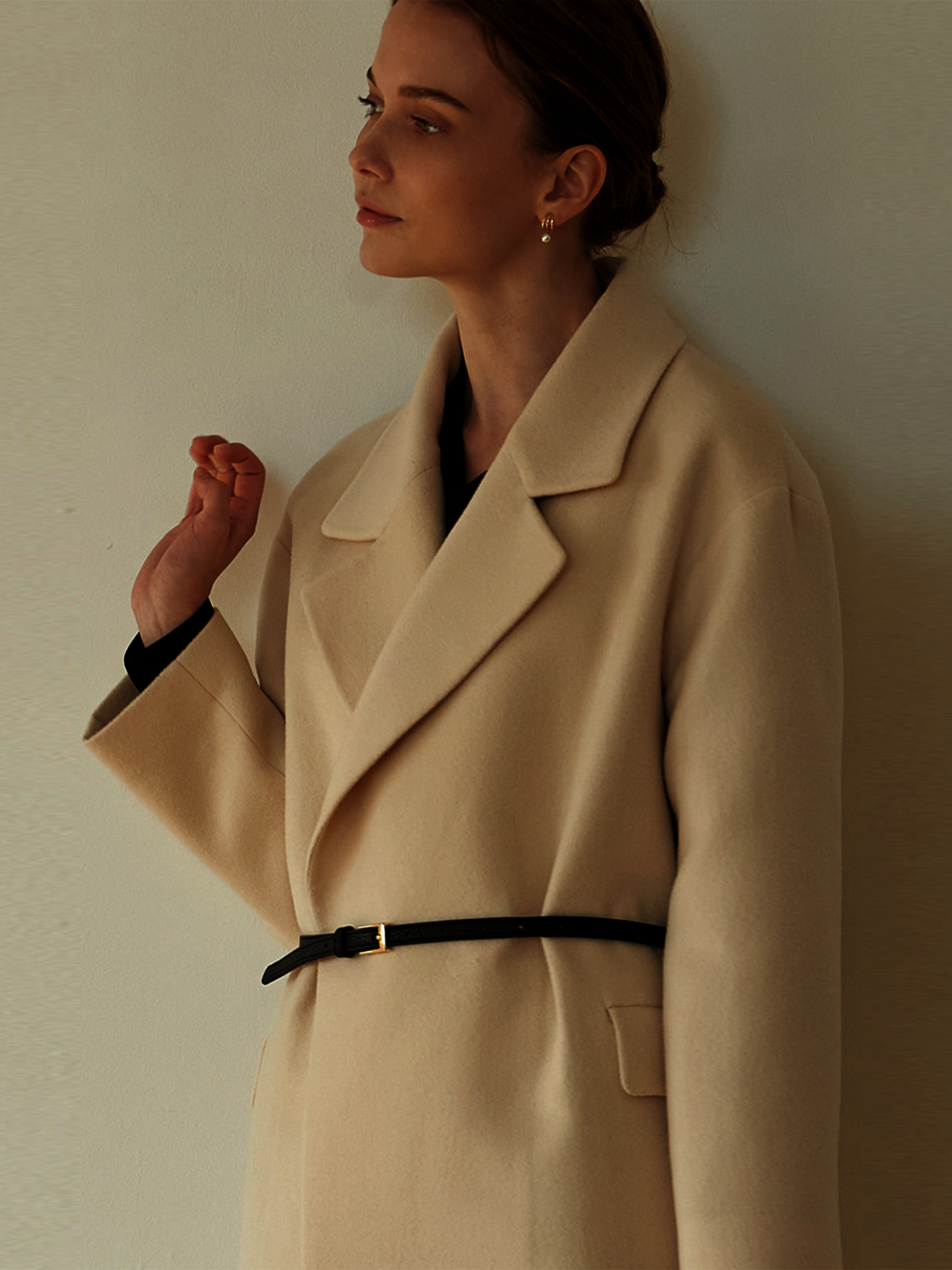 CLAASSY WOOL LOOSE COAT