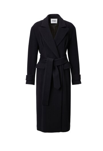 [서이안 착용]FINE WOOL JUST BLACK COAT