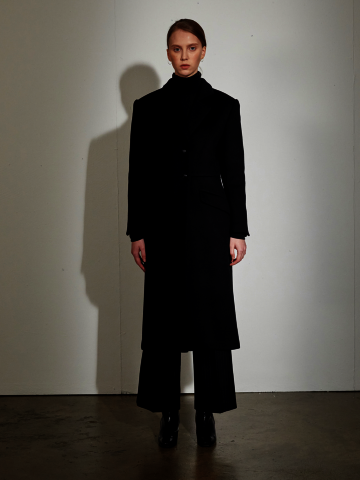 [장나라착용]CASHMERE D'OR COAT BLACK