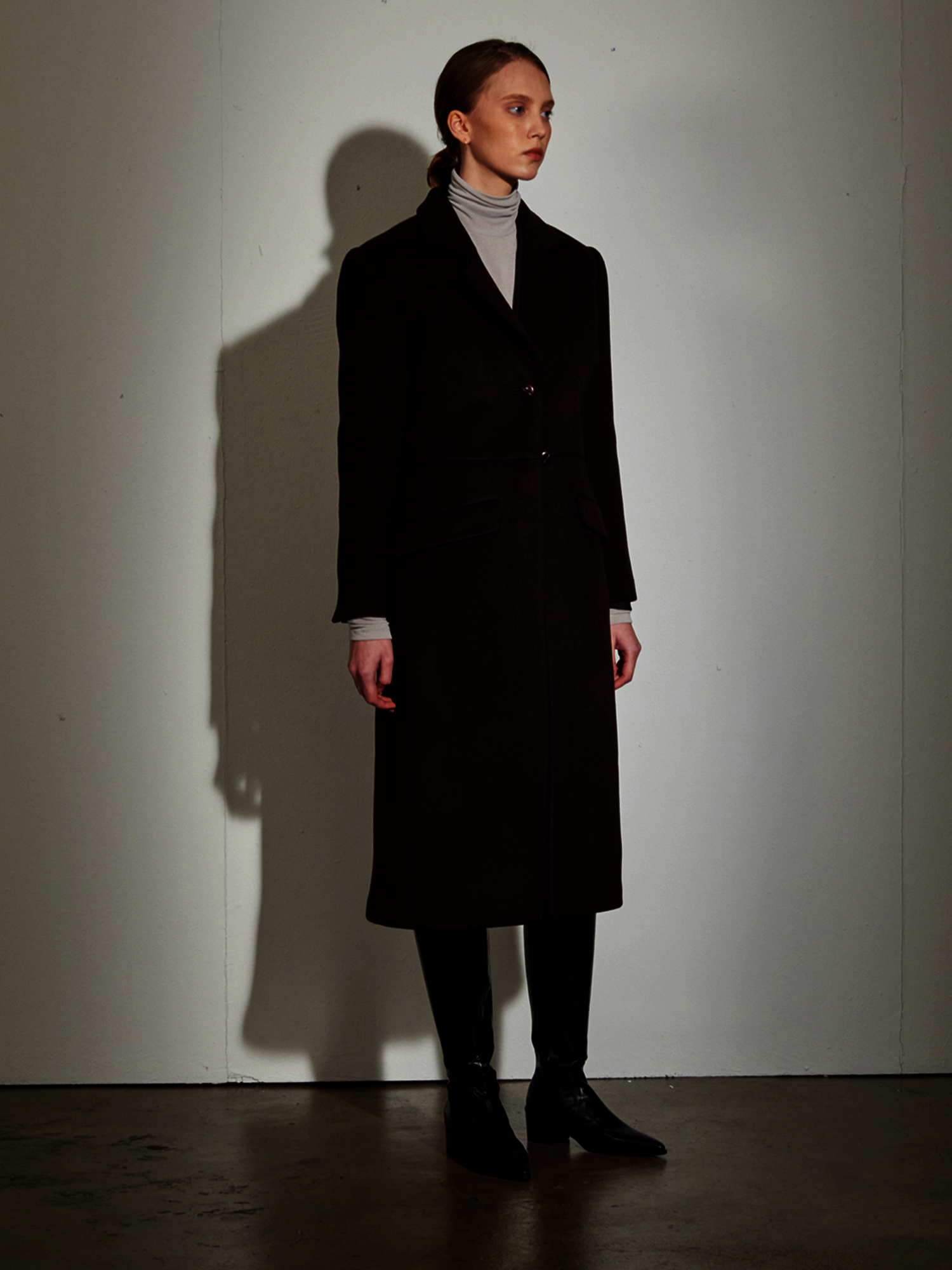 CASHMERE D'OR COAT BROWNWINE