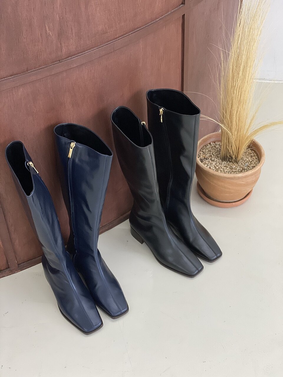 daily chic long boots matte black