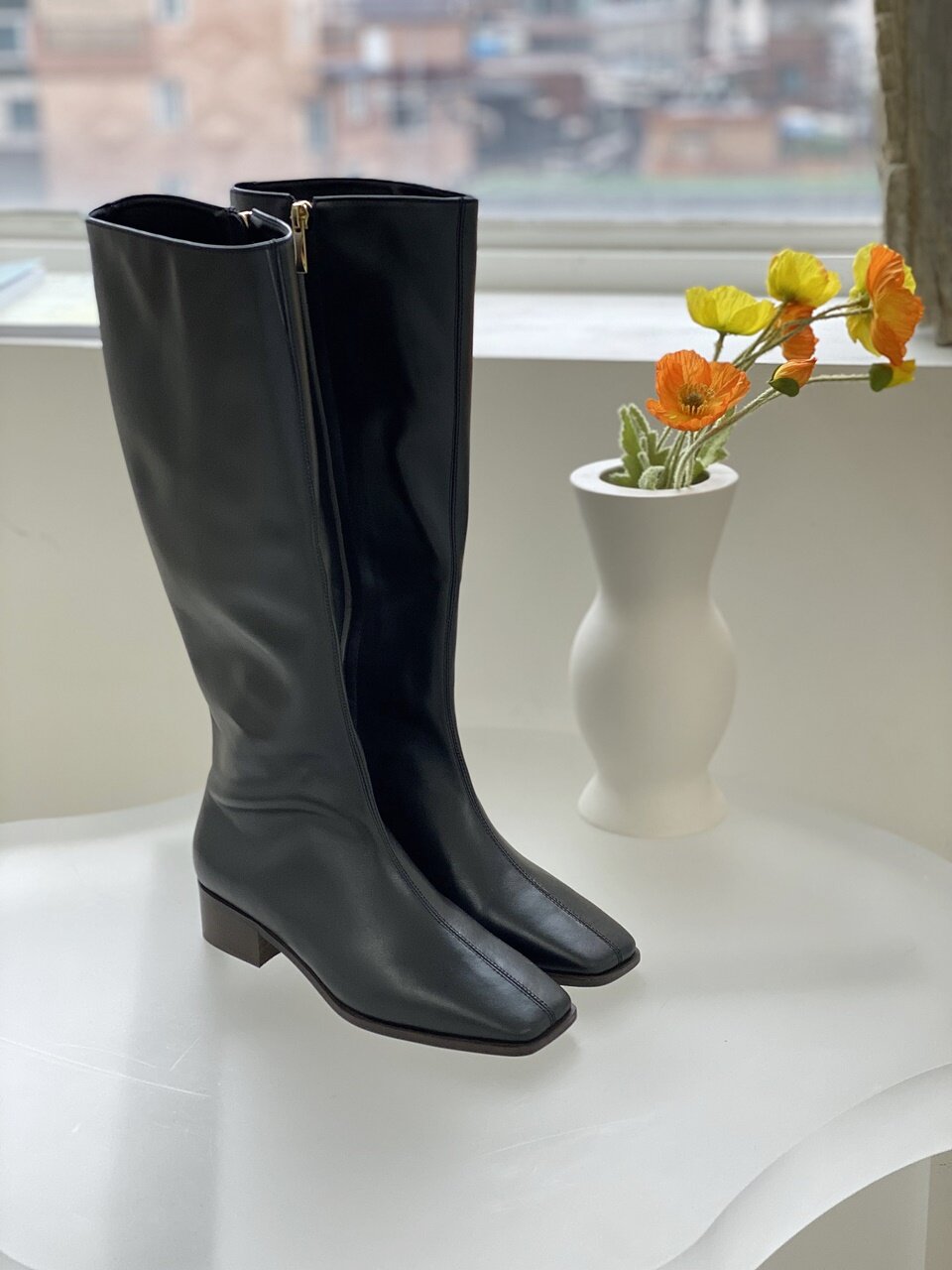 daily chic long boots matte black