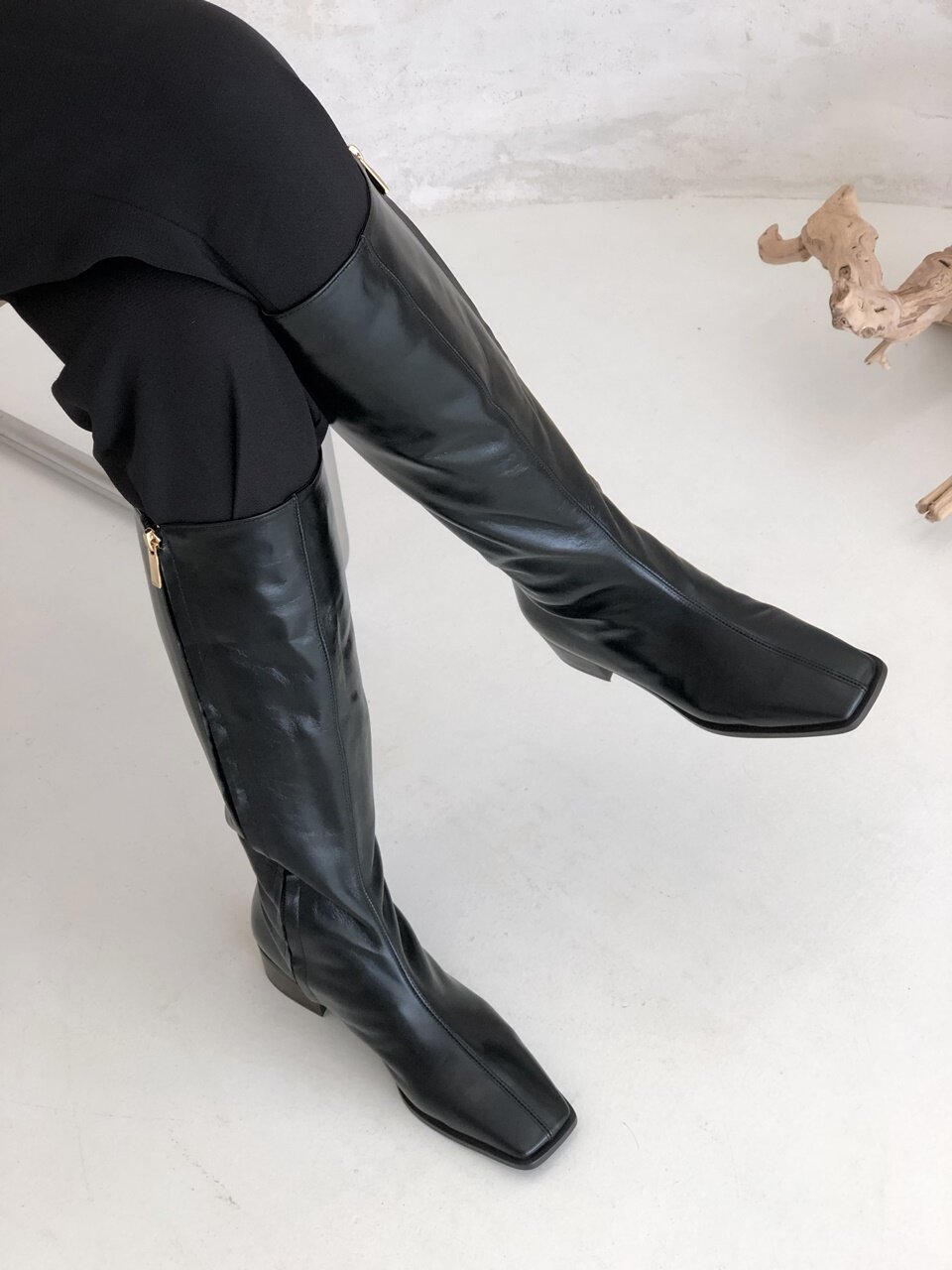 daily chic long boots black
