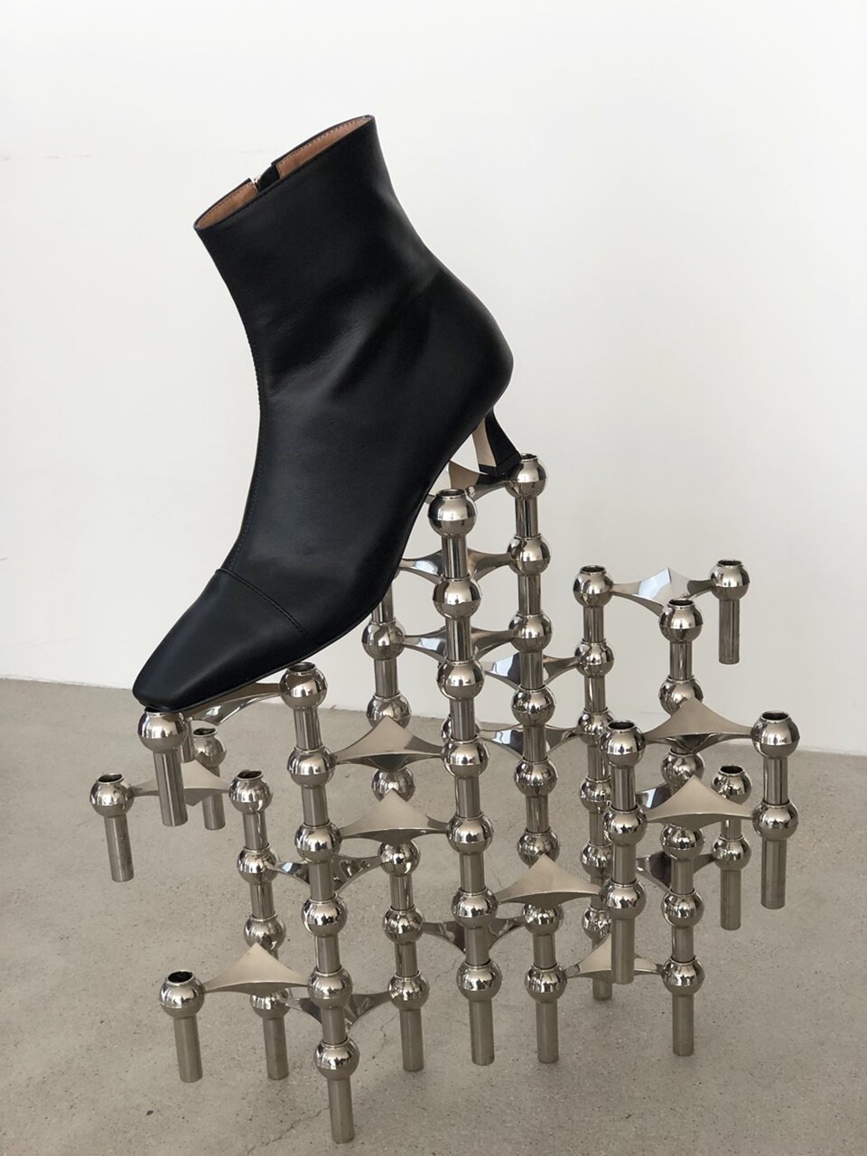 simply slim ankle boots black