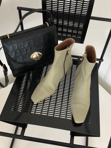 simply slim ankle boots khaki
