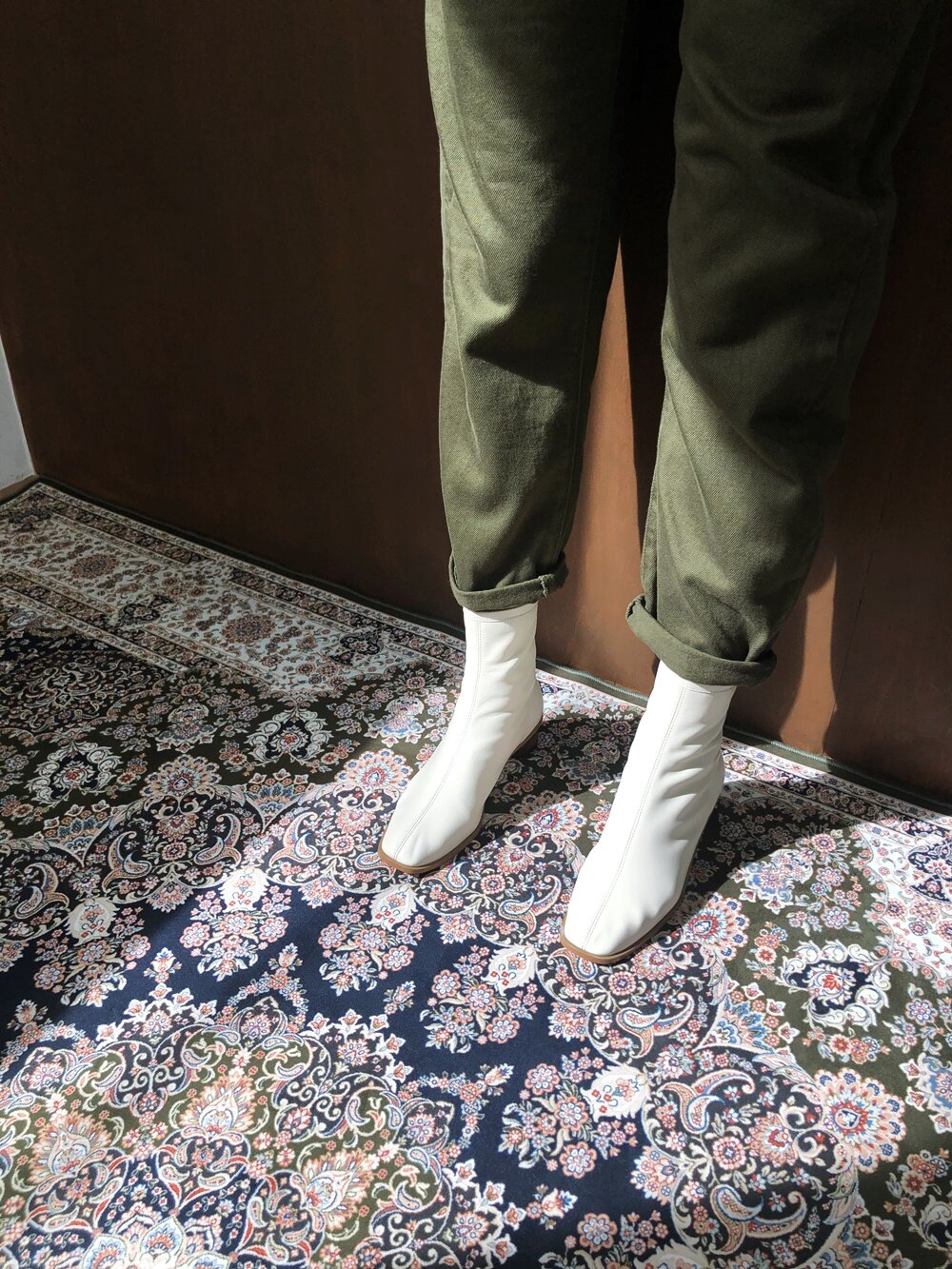 louise mood slim fit ankle ivory