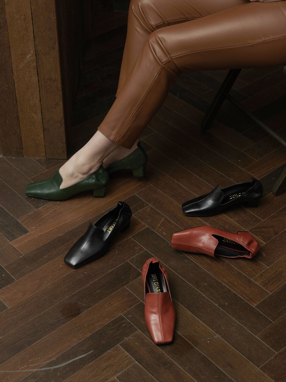 stitch line berlin loafer_green1