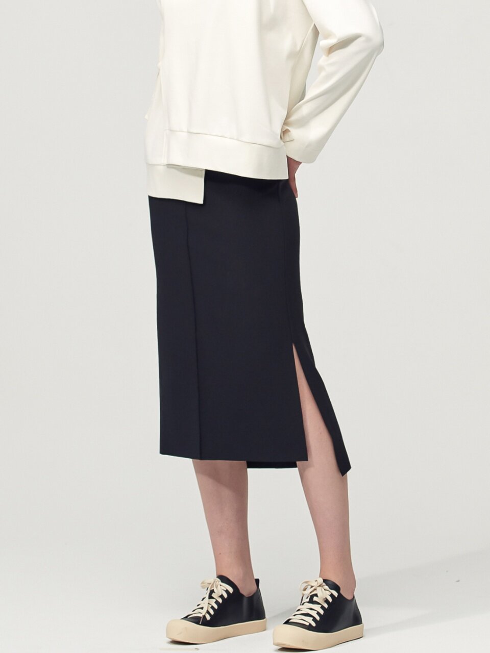 Comfort Mermaid Bending Skirt_Black