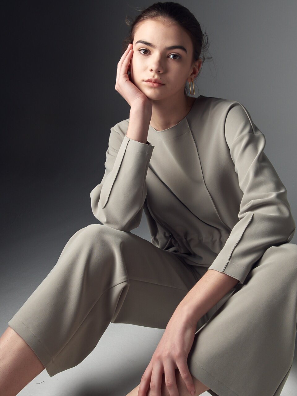 Comfort Wide Bending Pants_Olive