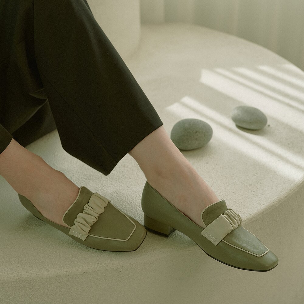 Natural Band Loafer_Khaki