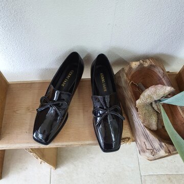 Ribbon Point Loafer_Black