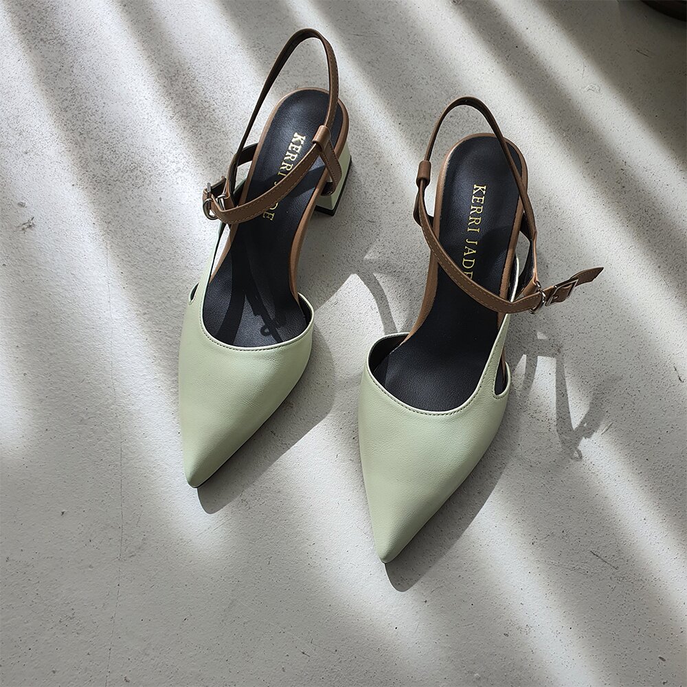 Teapot Slingback_LightGreen