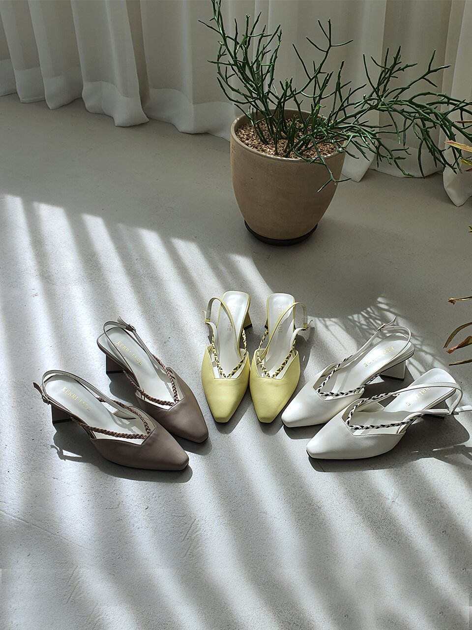 Sweetpea Slingback_CreamWhite
