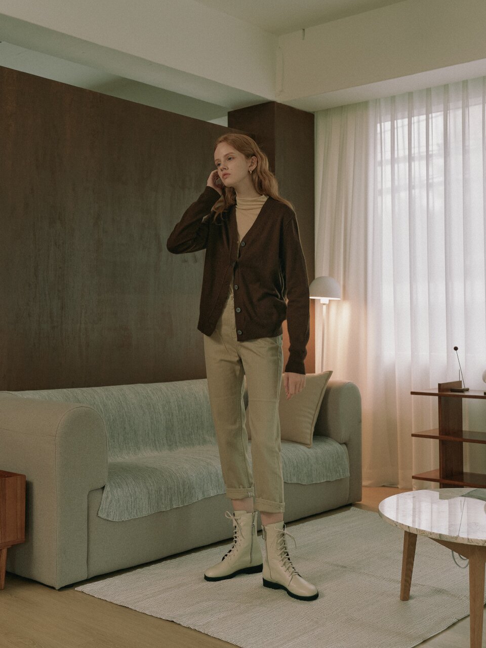 Flat Walker Boots_Ivory