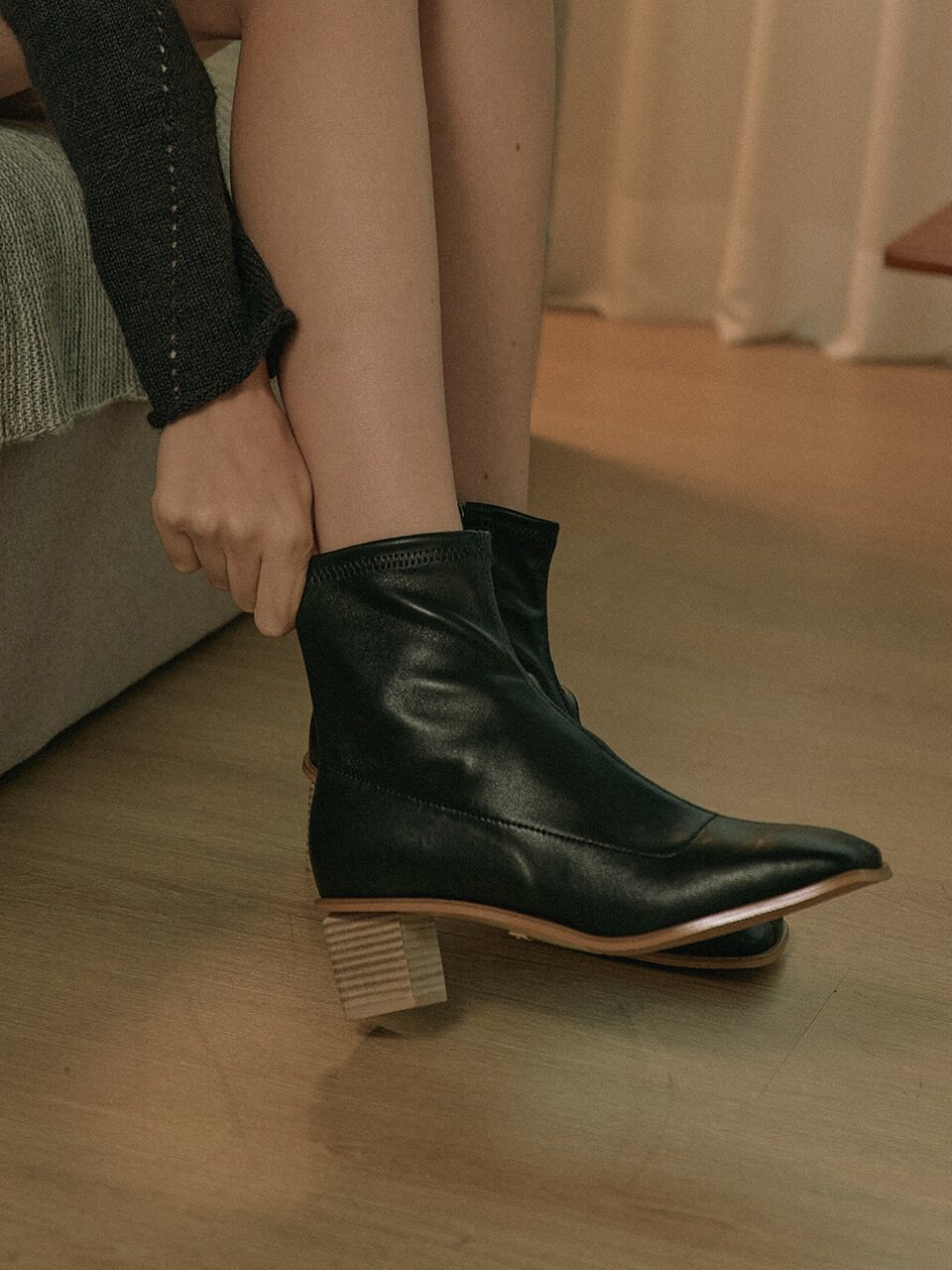 Wood Socks Boots_Black