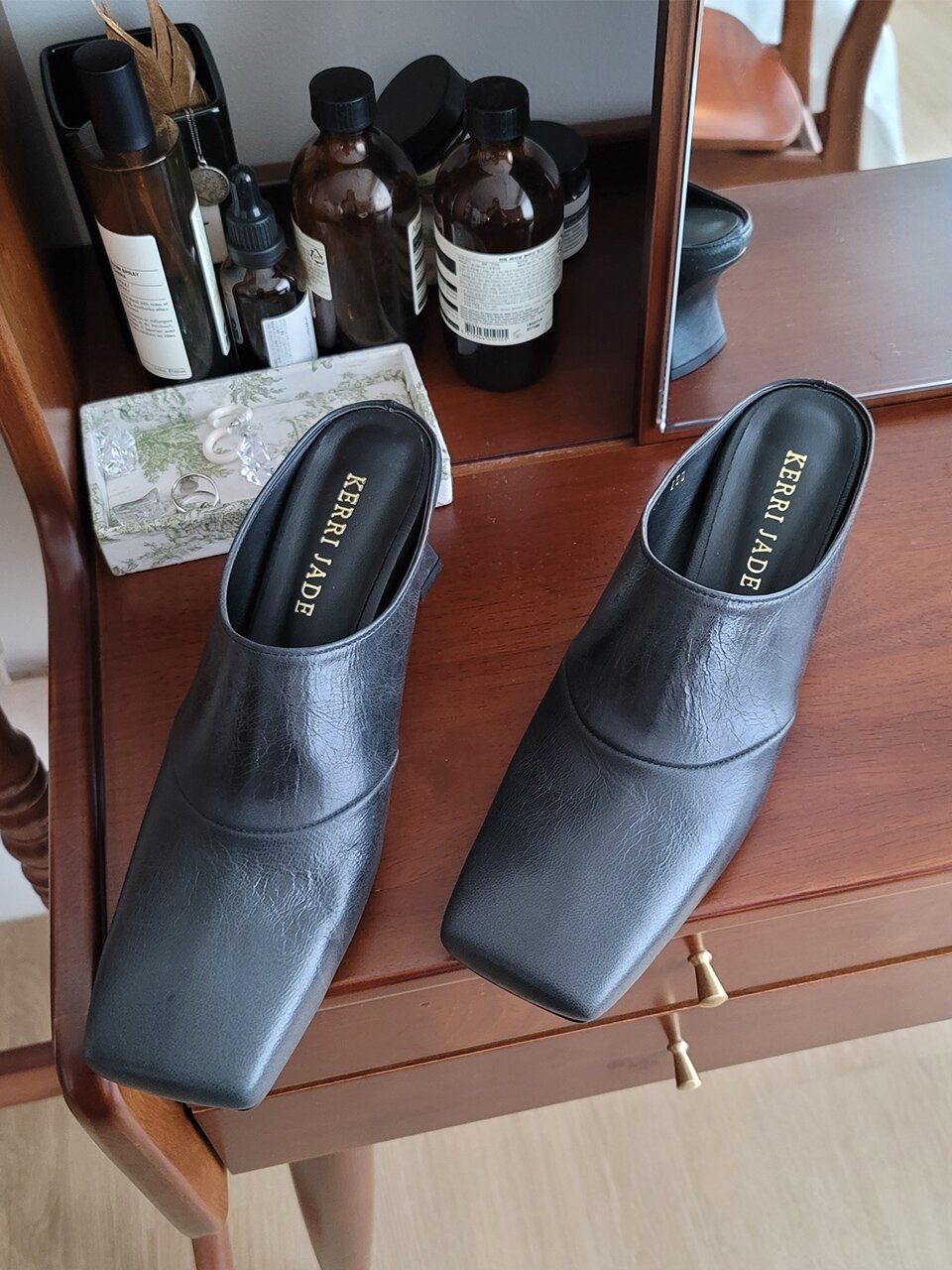 Tapering Mules_Black