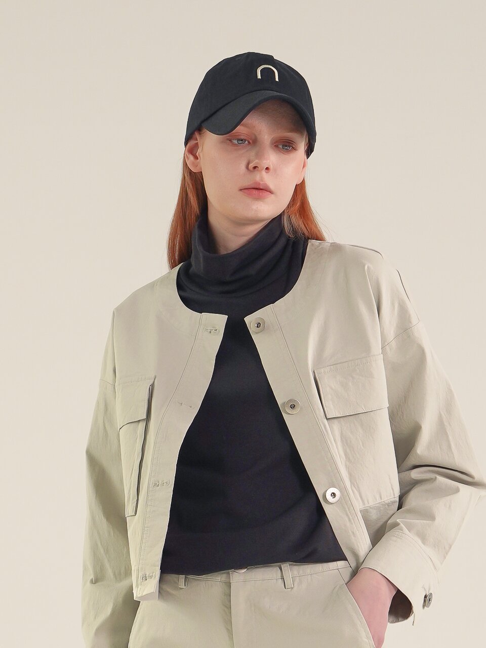 Cotton Logo Ball Cap_Black