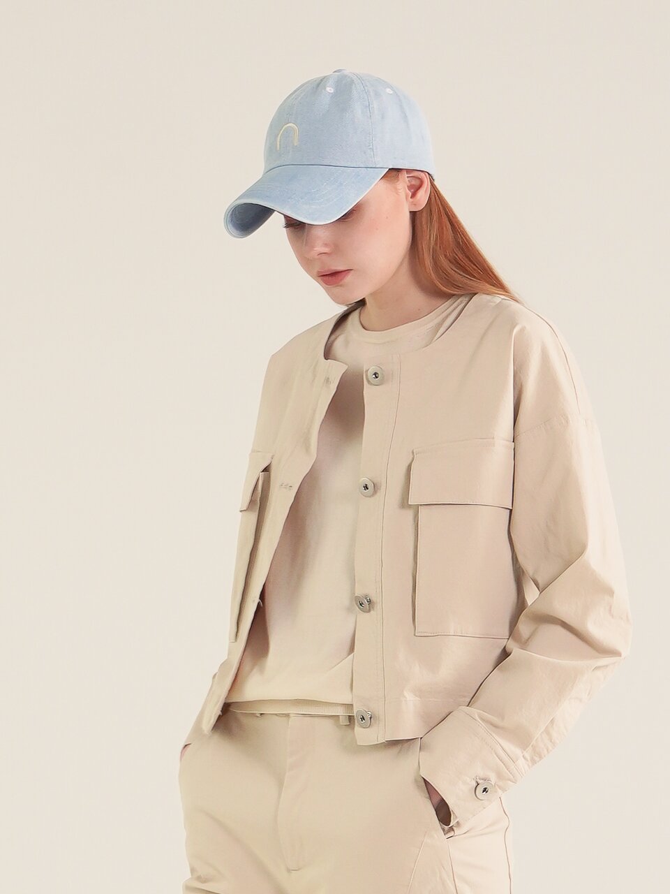 Denim Logo Ball Cap_L.Blue