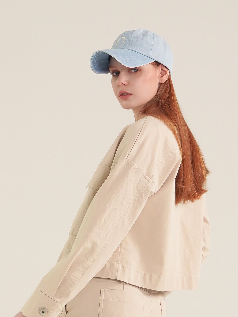 Denim Logo Ball Cap_L.Blue