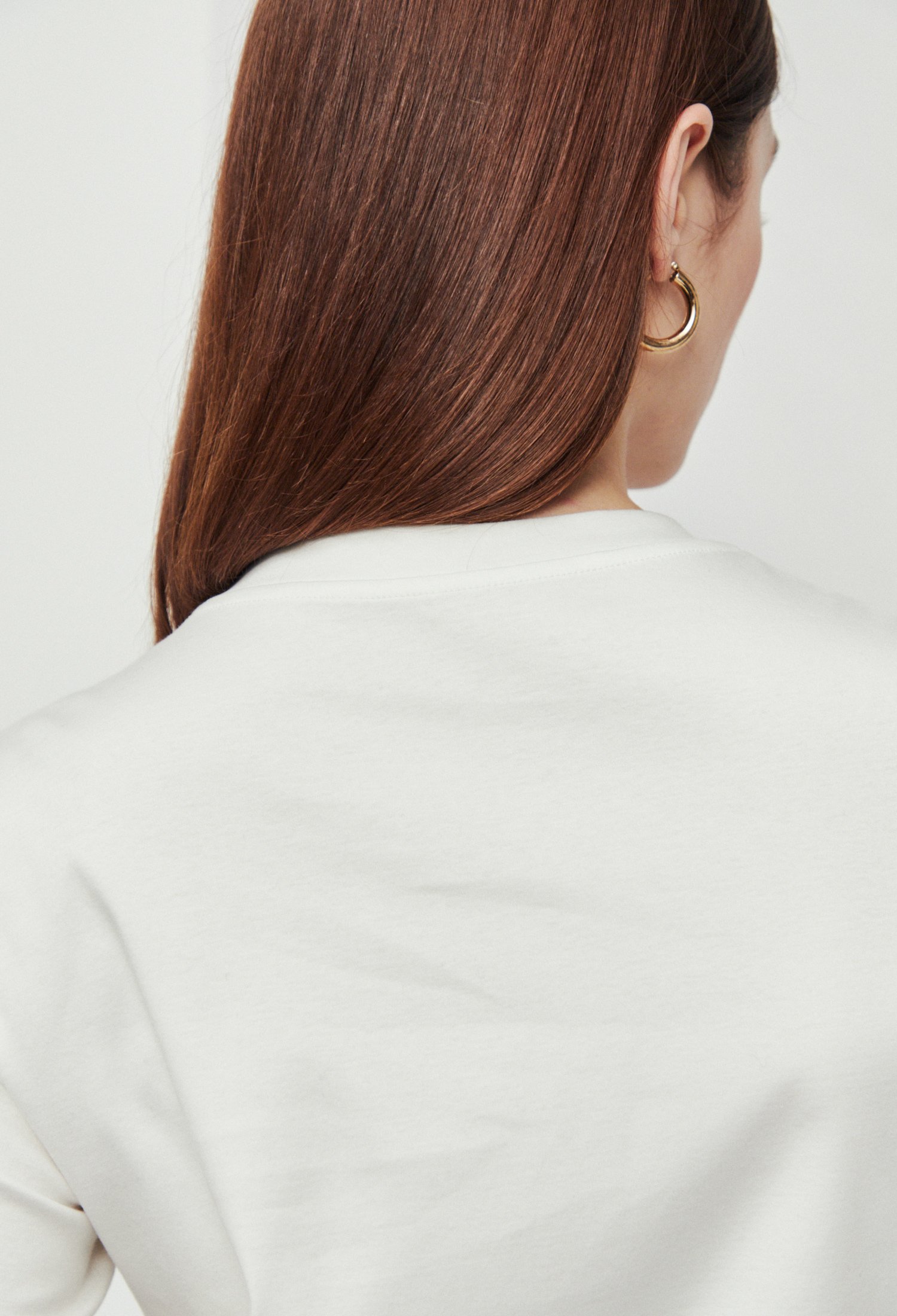 비즈 프린팅 반팔 티셔츠 (WHITE)