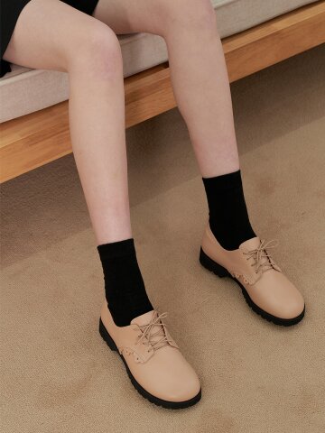 Flower Loafer_PinkBeige