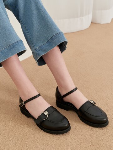 Bluff Maryjane Loafer_Black