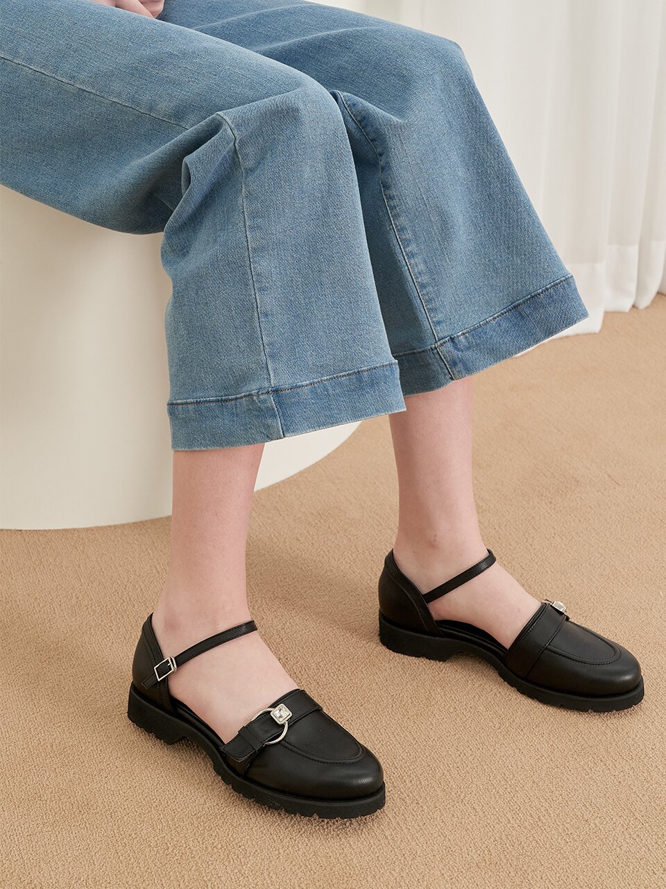 Bluff Maryjane Loafer_Black