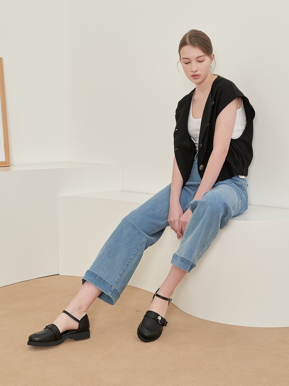 Bluff Maryjane Loafer_Black