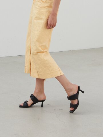 Sarah Sandals Leather Black사라샌들 블랙