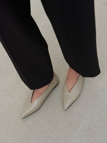 Inès Flat Leather Beige이네스플랫 베이지