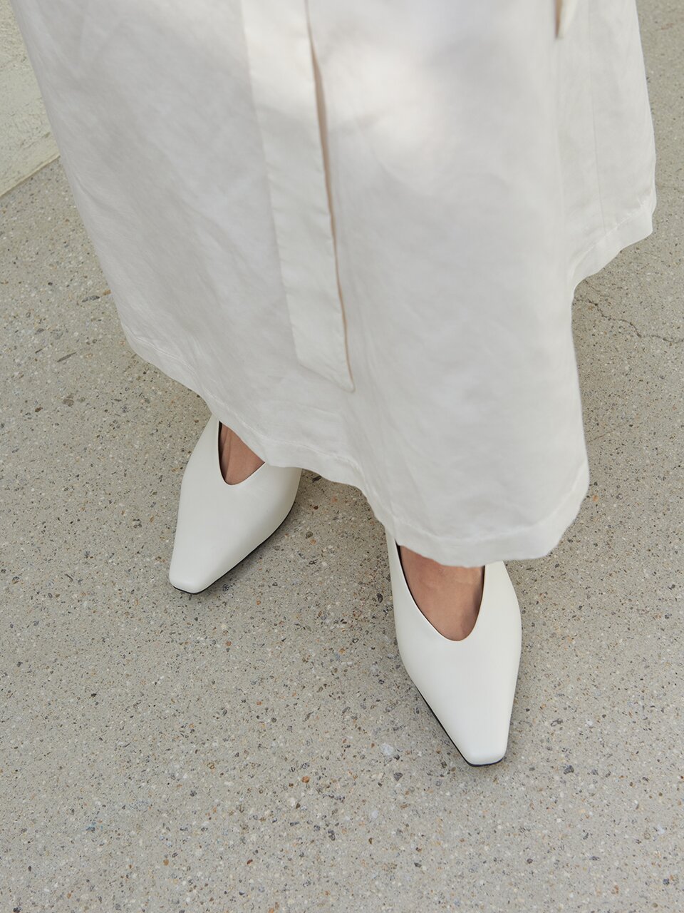 Léa Pumps Leather Ivory
