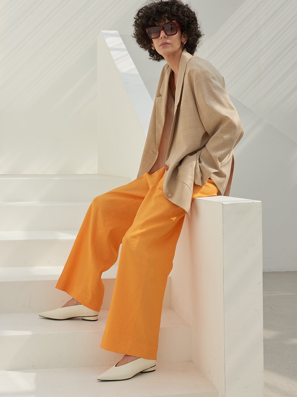 Lina Pumps Leather Ivory