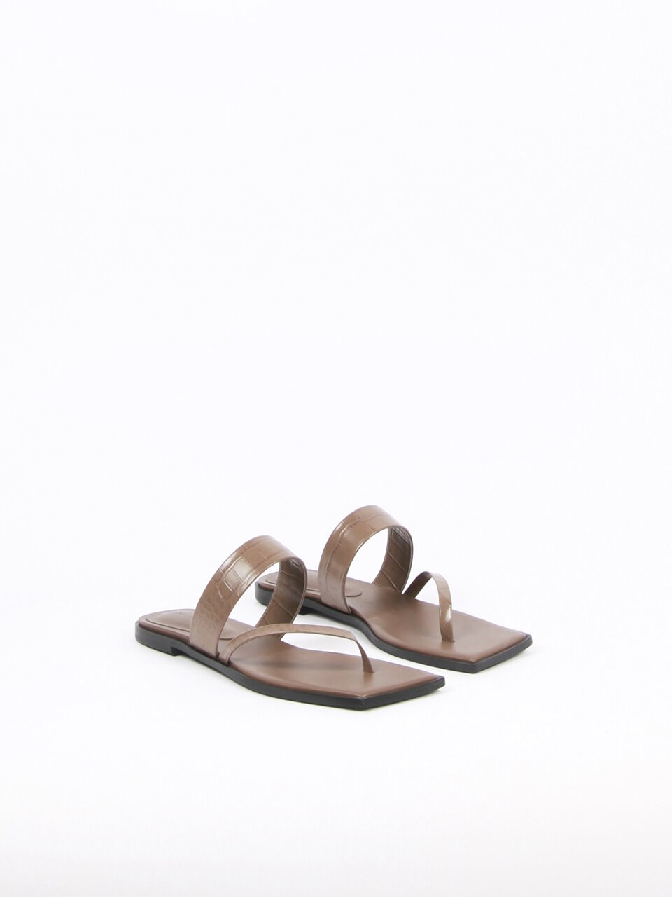 Cheyenne Sandals Leather Etoffe Crocco