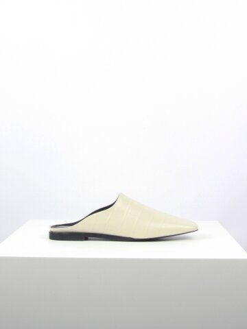 Ciel Mules Leather Beige Crocco씨엘뮬 베이지크로커