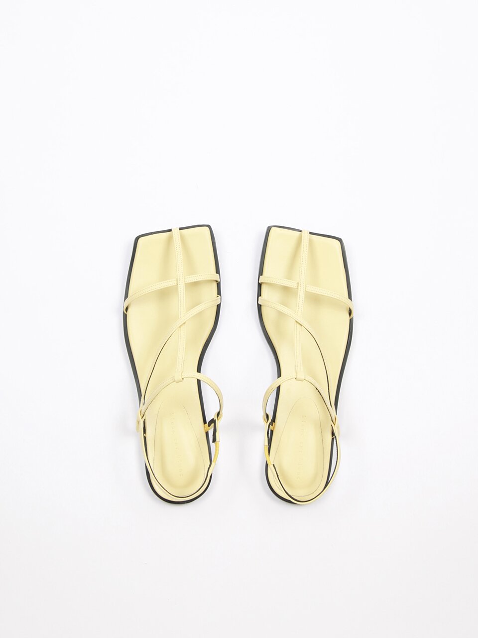 Yves Sandals Leather Lemon Yellow