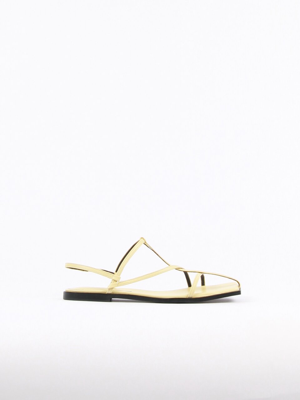 Yves Sandals Leather Lemon Yellow