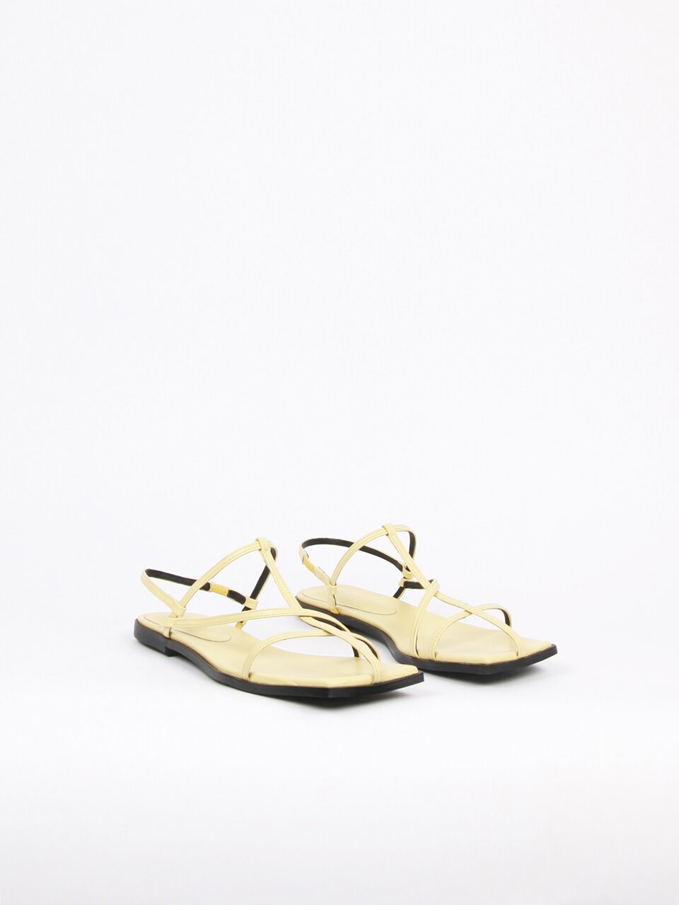 Yves Sandals Leather Lemon Yellow