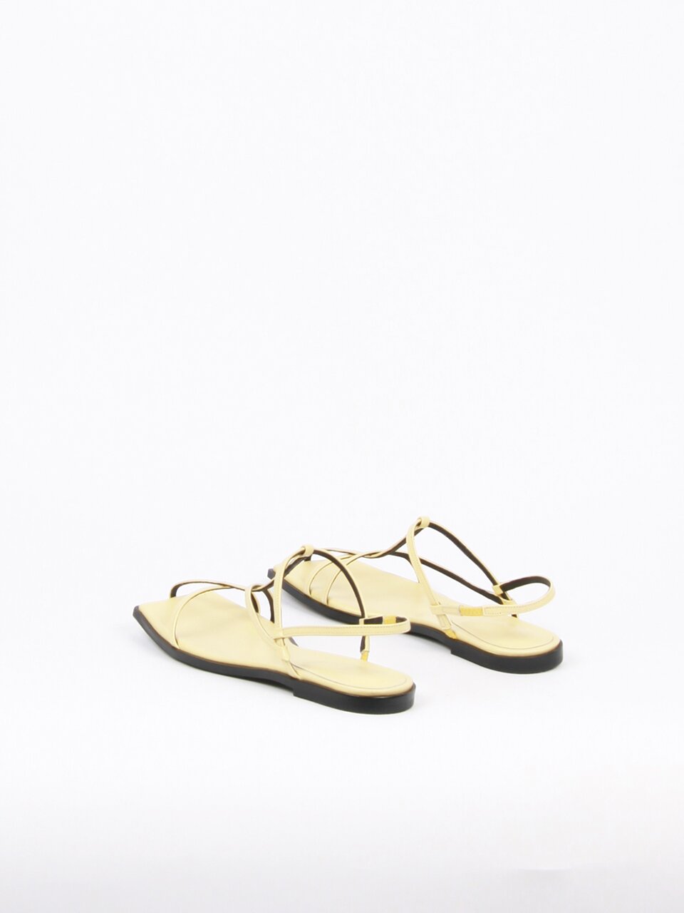 Yves Sandals Leather Lemon Yellow